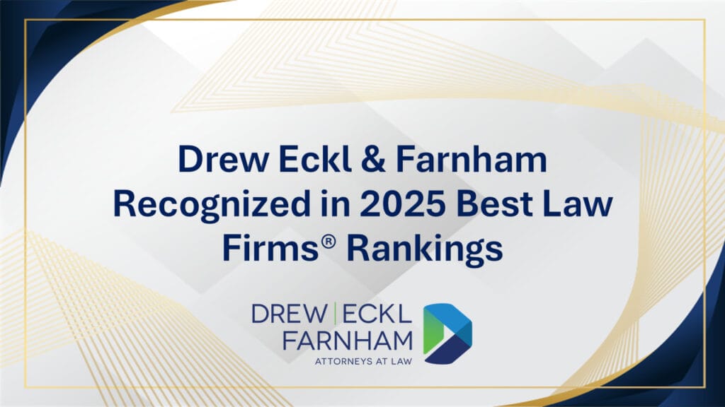 Drew Eckl & Farnham has been recognized for excellence in the 2025